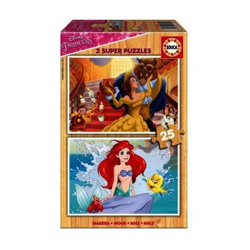 Puzzle madeira Princesas Disney - 25 peças | Loja da Criança