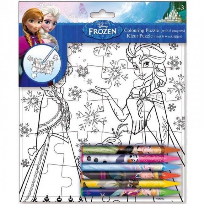 Puzzle p/ pintar Frozen | Loja da Criança