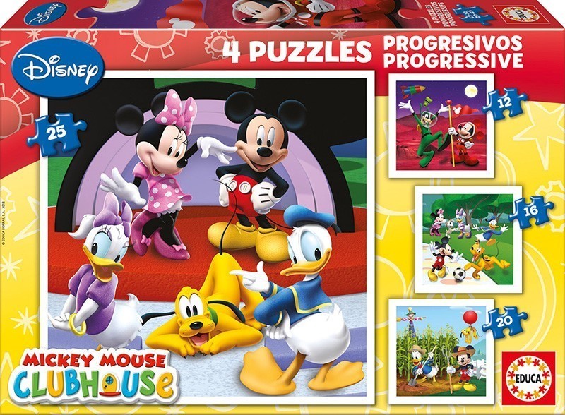 Puzzle Progressivo Mickey Mouse | Loja da Criança