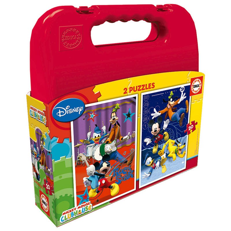 Puzzles Mickey Mouse Disney maleta 2x20pz | Loja da Criança