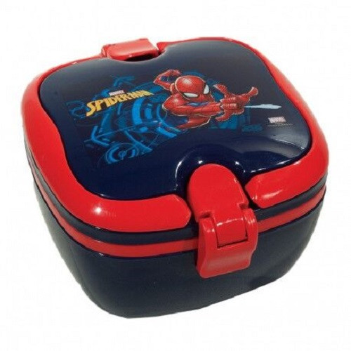 Cerdà Spiderman Rucksack Set Mit 2 Fächern - Schwarz, Aus Polyester