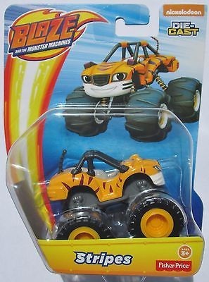 Carrinho do Personagem Listrado da Franquia de Desenhos Blaze And The  Monster Machines, Brinquedo Mattel Usado 84085750