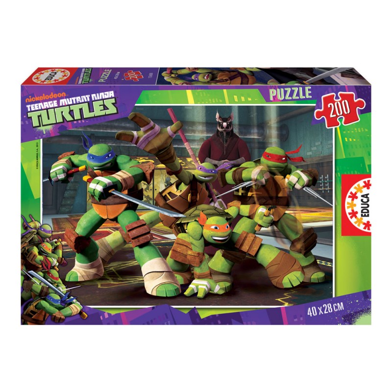 Super Puzzle 200 Peças Tartarugas Ninja