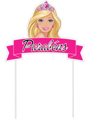 TOPPER BOLO BARBIE C/4UN 01UN - Loja Doce