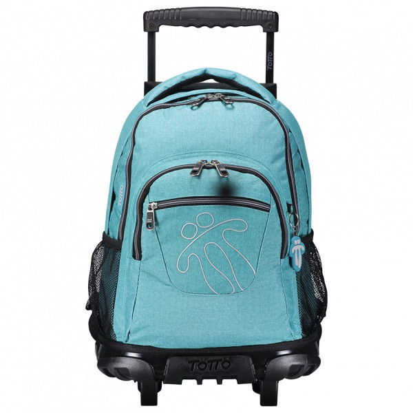 Trolley Mochila Escolar 52cm + Estojo Duplo  Green Glitter