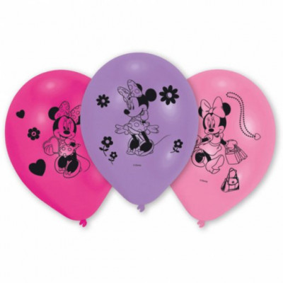 10 Balões Latex Minnie Bow-tique