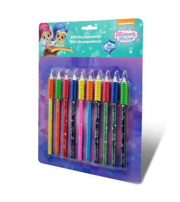 10 lápis de cor Shimmer e Shine