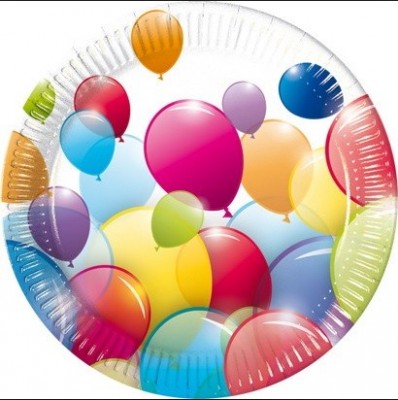 10 Pratos pequenos Balloon Party 20cm
