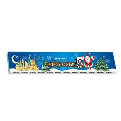 10 Velas Prateadas Sparklers Foguete 30cm