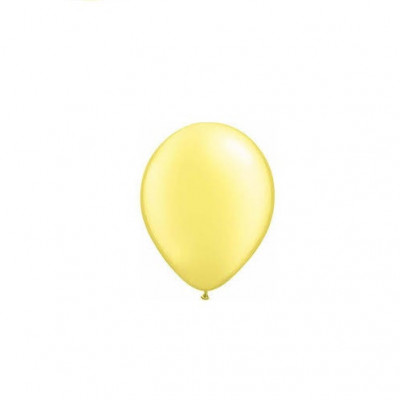 100 Balões Amarelo Limão Pérola 5 (13cm)