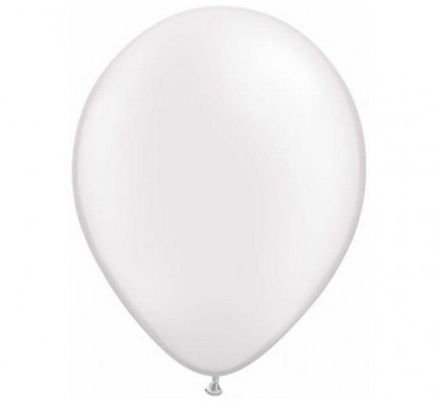 100 Balões Branco Pérola Qualatex 5