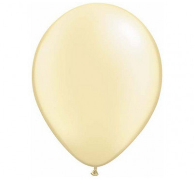 100 Balões Marfim Perola Qualatex 5 (13cm)
