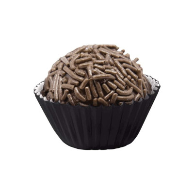 100 Mini Cápsulas Brigadeiro Pretas