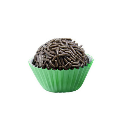 100 Mini Cápsulas Brigadeiro Verdes