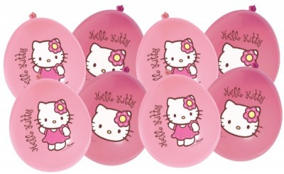 12 Balões Festa Hello Kitty 30cm