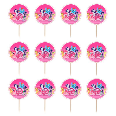 12 Mini Toppers My Little Pony
