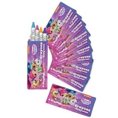 12 Packs com 4 Lápis Cera Shimmer e Shine