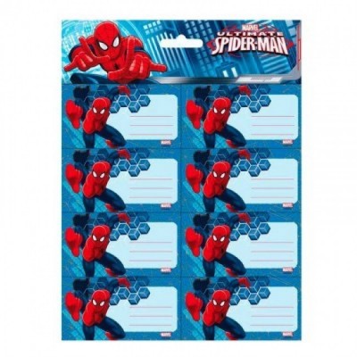 16 etiquetas adesivas Ultimate Spiderman