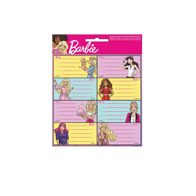 16 Etiquetas Autocolantes Barbie