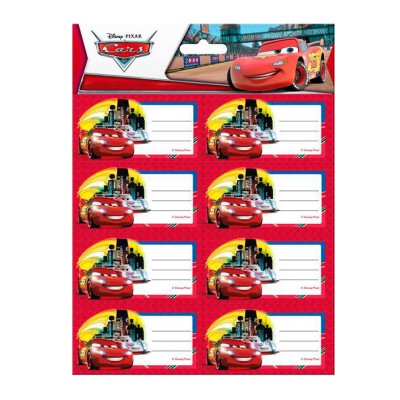 16 etiquetas autocolantes Disney Cars Tokyo