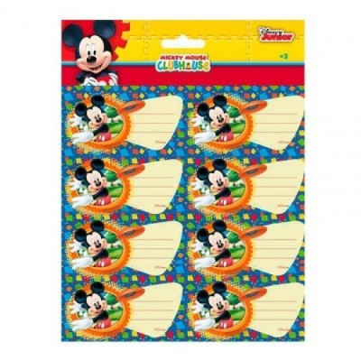 16 etiquetas autocolantes Mickey Disney - Club House