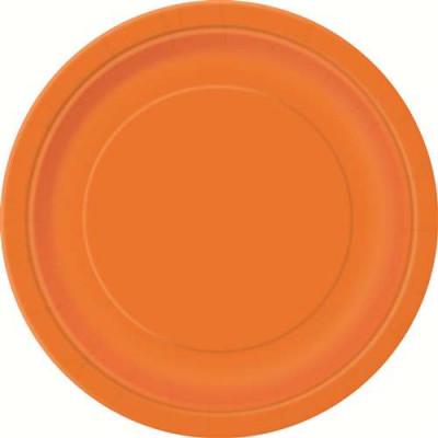 16 Pratos Laranja 22cm