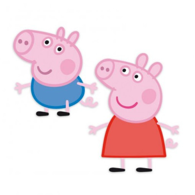 2 Figuras Cartão Porquinha Peppa