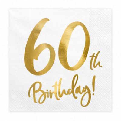 20 Guardanapos 60th Birthday