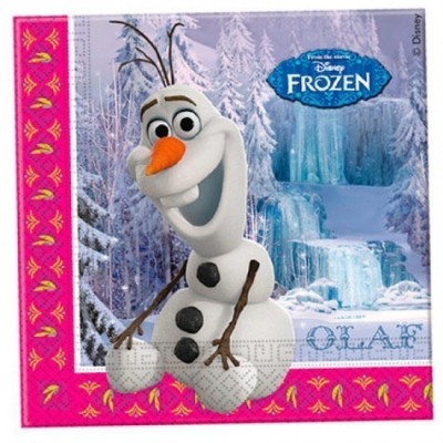 20 Guardanapos festa Olaf Frozen Disney