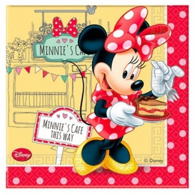 20 Guardanapos Minnie Disney Cafe