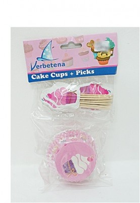 24 formas cupcake + marcadores festa