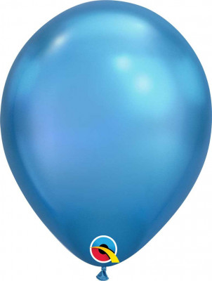 25 Balões Azul Chrome 11