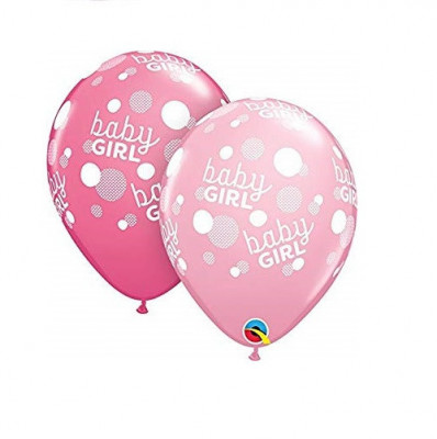25 Balões Latex Baby Shower Baby Girl 11