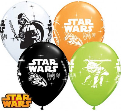 25 Balões Latex Star Wars Sortidos 11