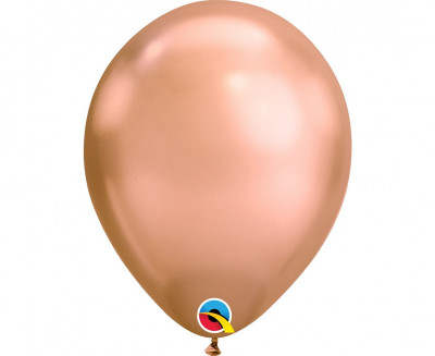 25 Balões Rose Gold Chrome 11