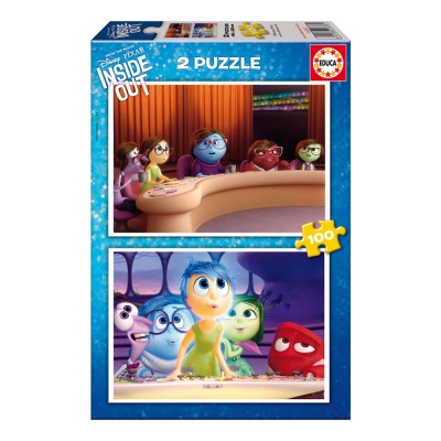 2x Puzzle 100 Inside Out