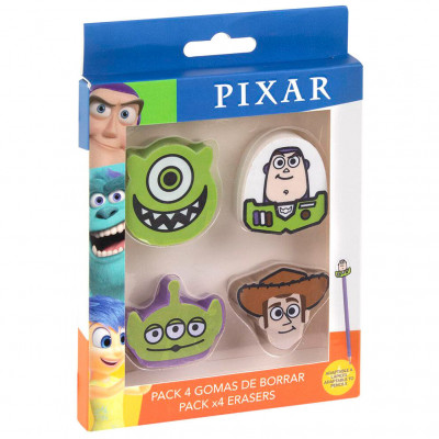 4 Borrachas Disney Pixar