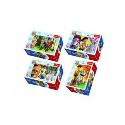 4 Mini Puzzles Toy Story 54 peças