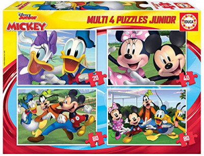 4 Multi Puzzles Mickey & Friends