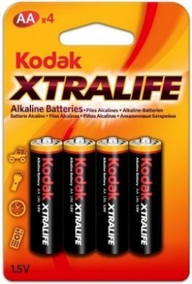 4 pilhas alcalinas Kodak Xtralife AA