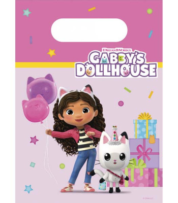 4 Sacos Papel Gabby´s Dollhouse