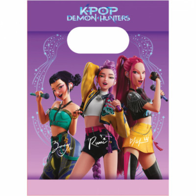 4 Sacos Papel K-Pop Demon Hunters