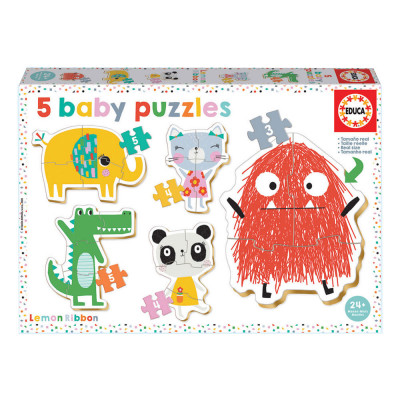 5 Baby Puzzles Lemon Ribbon