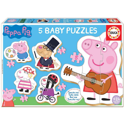 5 Baby Puzzles Porquinha Peppa