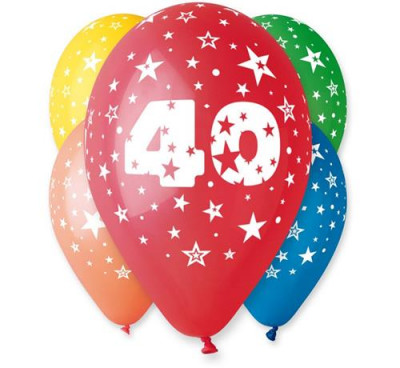 5 Balões Premium Látex Nº 40 - 30cm