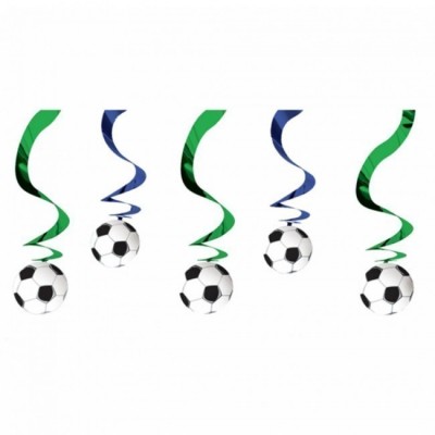 5 Espirais Decorativas Futebol