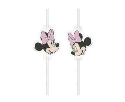 5 Palhinhas Papel Minnie