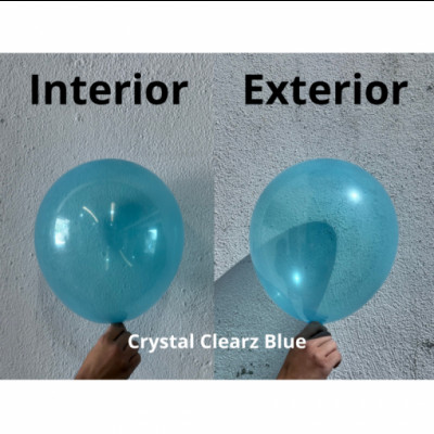 50 Balões Crystal ClearZ Azul 11 50 Balões Crystal ClearZ Azul 11
