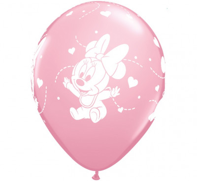 6 Balões Festa Minnie Bebé