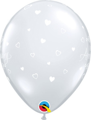 6 Balões Happy Birthday Transparentes